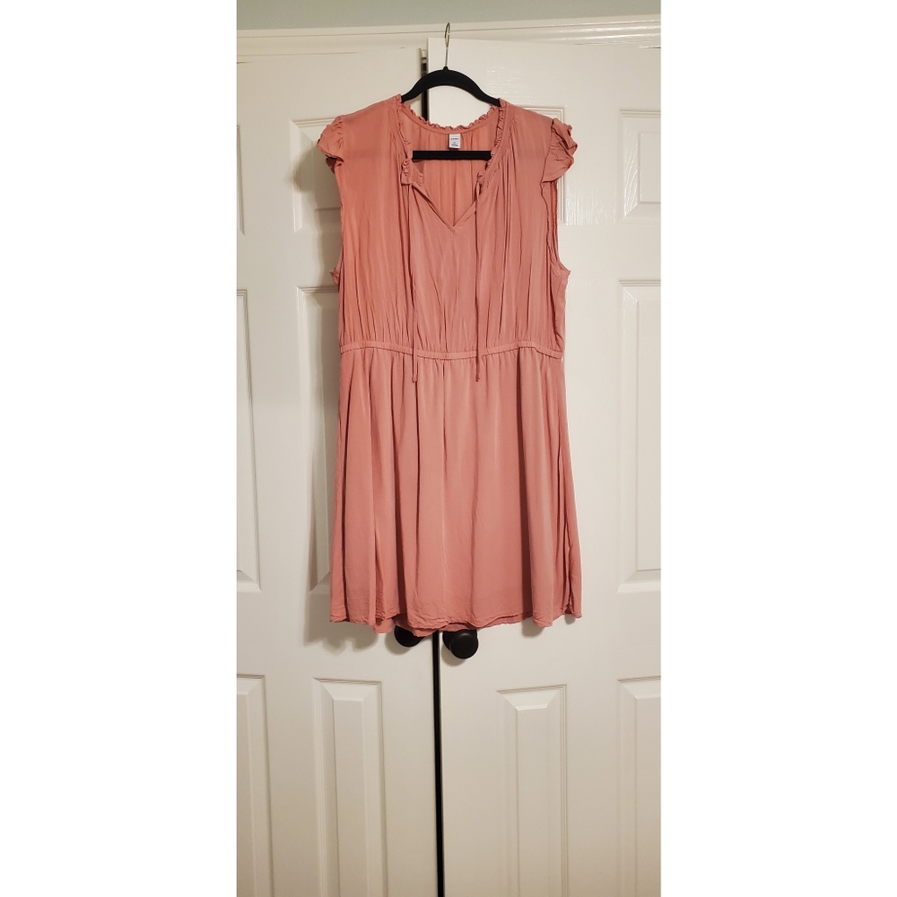 Rose knee length dress, XL, Old Navy